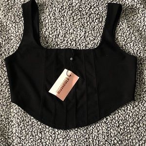 Misguided corset crop top
